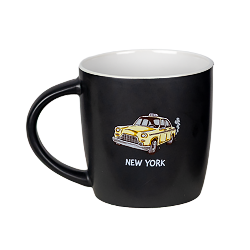 ceramic new york coffee cup New York Two Tone Boulevard Mug