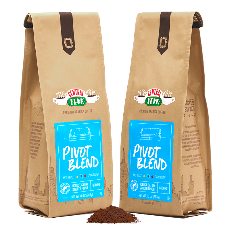 Friends Pivot Ground Coffee Subscription, Central Perk Pivot Blend Medium Roast Ground Coffee 3 Month Subscription, Pivot Ground Coffee 3 Month Subscription, Friends Pivot Coffee, Central Perk Pivot Ground Coffee
