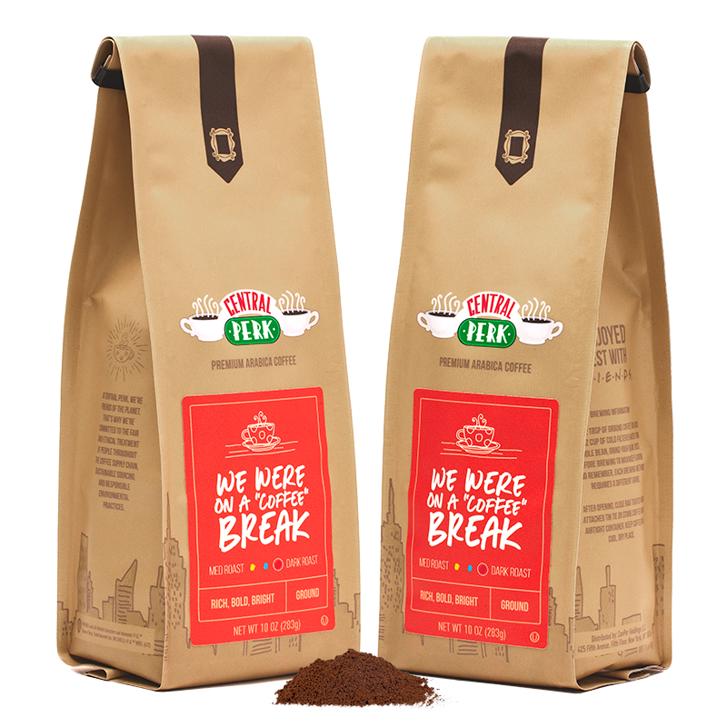 dark roast 3 month subscription, dark roast ground coffee 3 month subscription, Central Perk Dark Roast Ground Coffee 3 Month Subscription, Central Perk Dark Roast, Friends Coffee Dark Roast, Friends Dark Roast