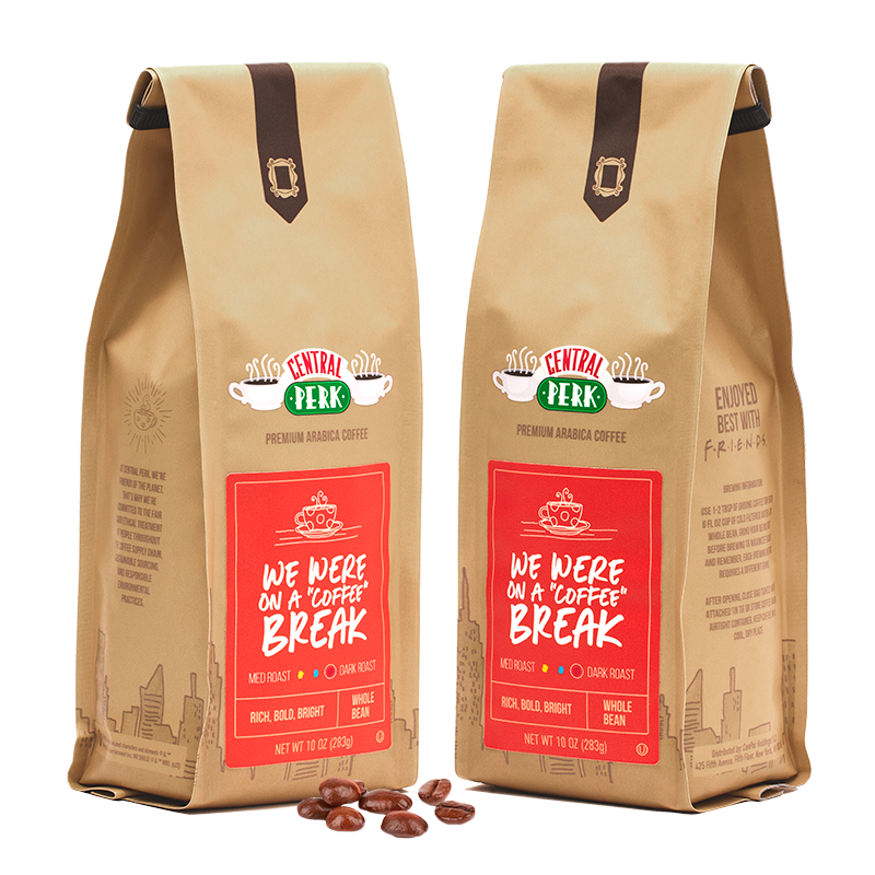 Prepaid 3 month Whole Bean Dark Roast coffee subscription, Dark Roast Whole Bean Coffee 3 month subscription, Central Perk We Were on a Coffee Break Dark Roast Whole Bean Coffee Subscription