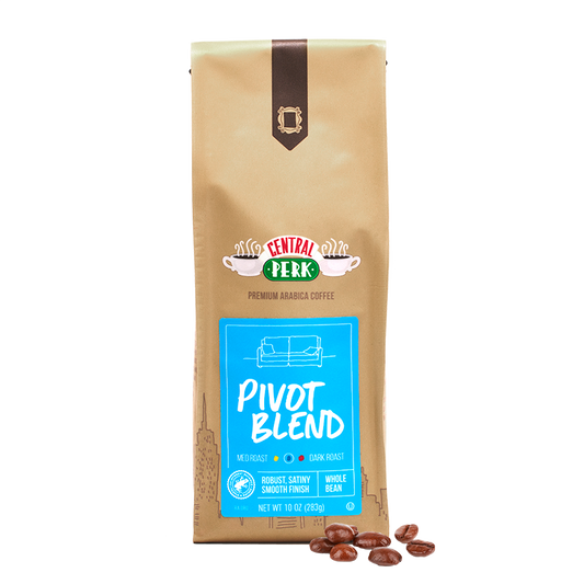 Pivot Blend 10oz Whole Coffee Bean Bag, Pivot Whole Bean Coffee, Medium Dark Roast Whole Bean Coffee, Sustainable whole bean coffee Bags