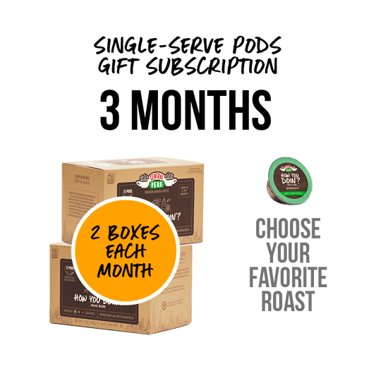 3 Month Prepaid coffee pod subscriptions, prepaid coffee pod subscription 3 months