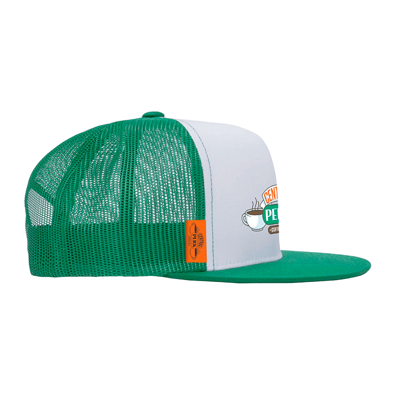Central Perk s Signature Green Trucker Hat Modern Meets Classic