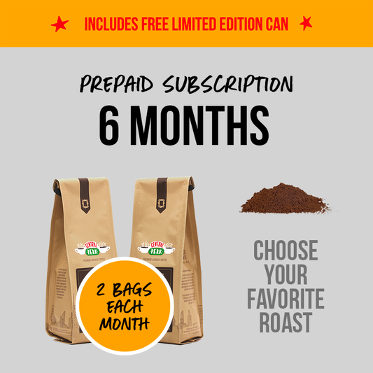 6 month prepaid ground coffee subscriptions, 6 month premium ground coffee subscriptions, 6 month ground coffee delivery