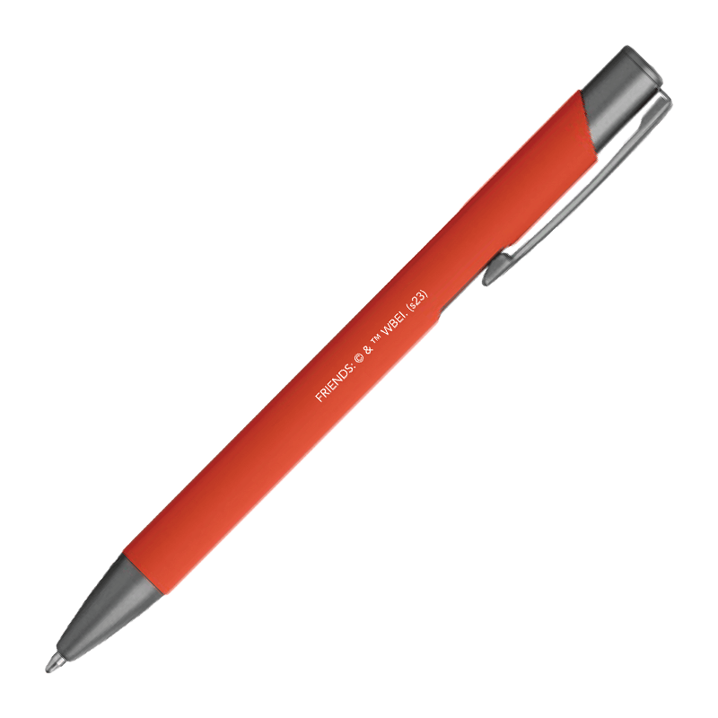 Central perk orange pen back, Orange Logo pen, central perk logo pen