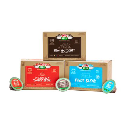 k cup coffee pods, k cup coffee subscription, Coffee pod variety packs, coffee pod variety pack subscriptions, coffee variety packs, single serve coffee variety packs, single serve coffee subscriptions, friends coffee, friends coffee shop, friends coffee subscriptions