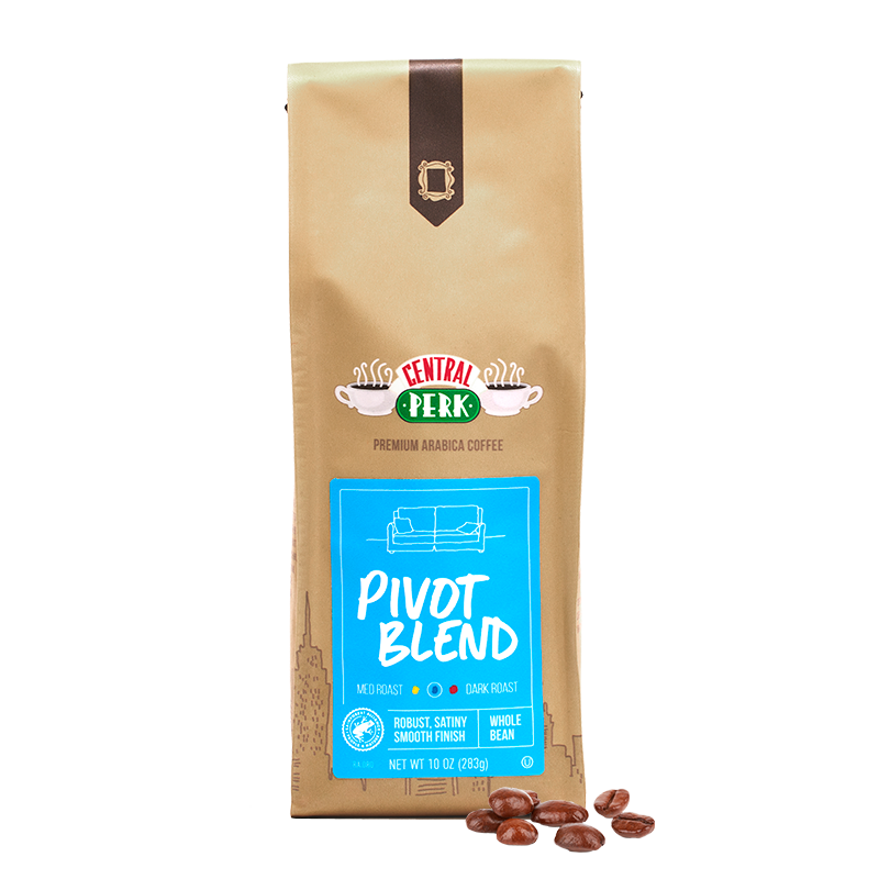 Pivot Blend 10oz Whole Coffee Bean Bag, Pivot Whole Bean Coffee, Medium Dark Roast Whole Bean Coffee, Sustainable whole bean coffee Bags